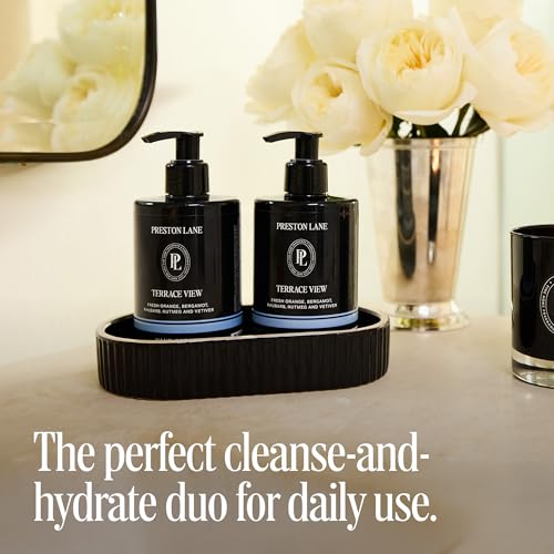 Preston Lane Hand Soap & Lotion Set, Mayfair Scent ? Hydrating Hand Wash and Moisturizing Hand Cream Duo | Clean Ingredients, Vegan & Cruelty Free Bathroom and Kitchen Essentials Gift Set