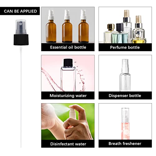 40 Pcs Fine Mist Spray Bottle Nozzles Replacement Pump Heads for Cosmetic Bottles