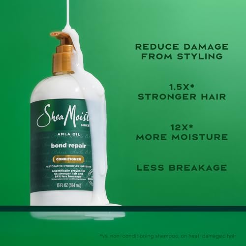 SheaMoisture Bond Repair Conditioner 13 Fl Oz Pack of 2 - Strengthens & Repairs Hair Bonds
