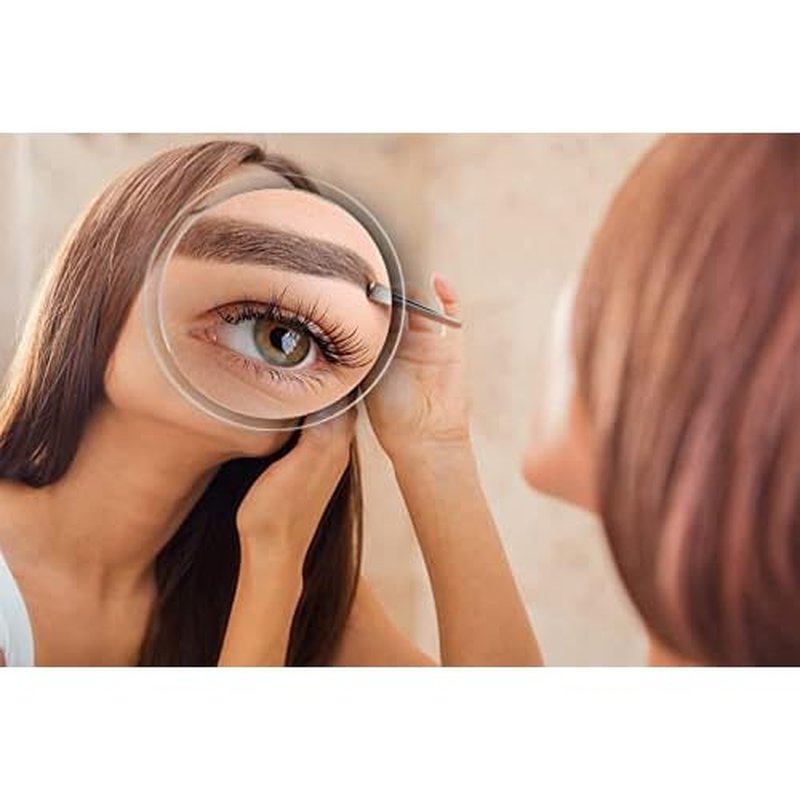 Mavoro 6'' Magnifying Mirror with 3 Strong Suction Cups | 7X Magnification | Portable Travel Makeup & Cosmetic Mirror (7X)