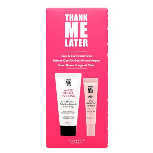 Elizabeth Mott Thank Me Later Face & Eye Primer Bundle, Pore Minimize & Long-Lasting Makeup Set