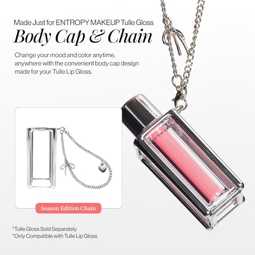 ENTROPY MAKEUP Voile Tulle Lip Gloss with 3D Pearl Shine, Non-Sticky Moisturizing, Peptide Complex, Lightweight