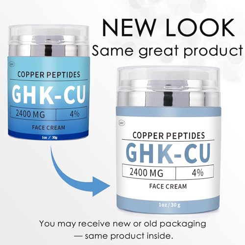 Copper Peptide Face Cream for Anti-Aging & Hydration – 30g Moisturizer with Collagen Support
