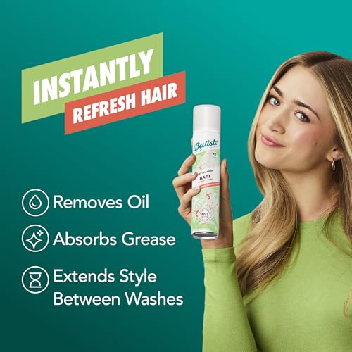 Batiste Dry Shampoo Bare Fragrance 3.81 Oz 3-Pack - Oil Absorbing Hair Refresh