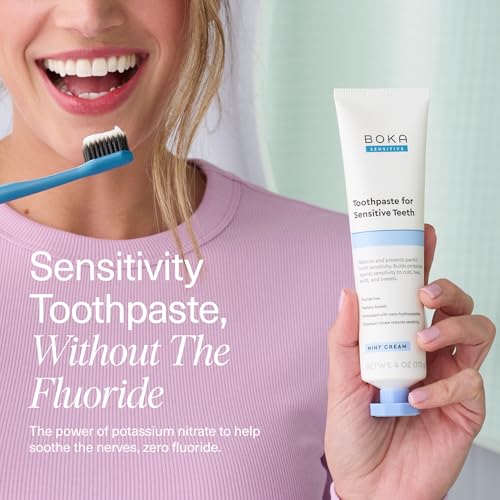 Sensitive Toothpaste 4oz Pack of 3 - Fluoride Free Nano Hydroxyapatite, Mint Coconut Flavor