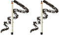 Pacifica Waterproof Eyeliner Pencil Jet Black - Longwear & Smudge-Proof - Pack of 2