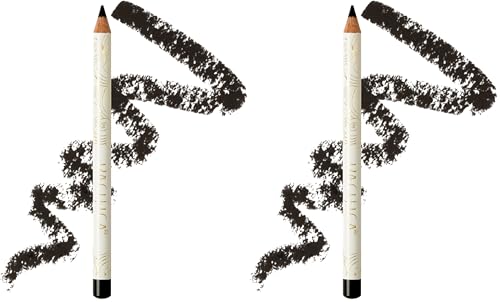 Pacifica Waterproof Eyeliner Pencil Jet Black - Longwear & Smudge-Proof - Pack of 2
