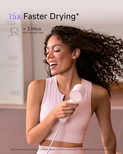 Travel Hair Dryer with Ionic Technology, Fast Drying, Compact & Lightweight