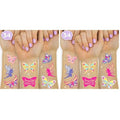 xo, Fetti Butterfly Tattoos for Kids - 34 Glitter styles | Birthday Party Supplies, Butterfly Party Favors + Fairy Decor (Pack of 2)