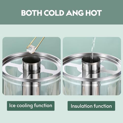 4.4 Gallon Stainless Steel Beverage Dispenser for Hot and Cold Drinks - Party & Catering Use