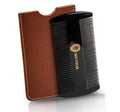 Pure OxHorn Dual-Action Beard Comb with Leather Case - Men’s Grooming Gift