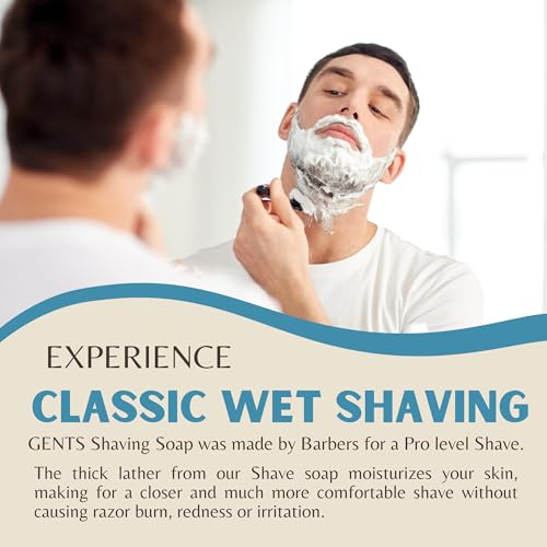 Men's Shaving Soap Variety Pack - All Natural Enriched with Shea & Glycerin, 3 oz Each, 5 Scents