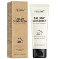 Tallow Sunscreen, Beef Tallow Sunscreen with Zinc Oxide, Non-Greasy Formula for Face and Body, Travel Size 2 oz