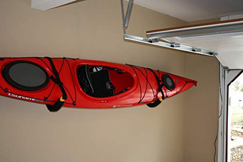 Suspenz EZ Kayak Rack - Yellow Wall Mount Storage for Canoes & Paddle Boards