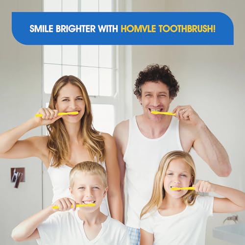 Yellow Disposable Toothbrushes with Toothpaste - 100 Pack Individually Wrapped