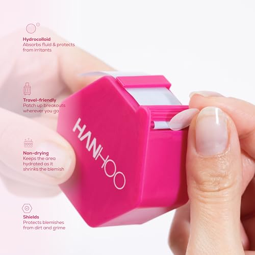 Hanhoo T-Zone Pore Patch, On-the-Go Blemish & Extra Strength Blemish Patch Bundle includes 204 invisible pimple patches that absorb fluid, shrink pimples, and protect skin. Ideal for Korean skincare.