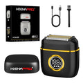 Men's Foil Shaver IPX7 Waterproof USB-C Rechargeable - Black Gold