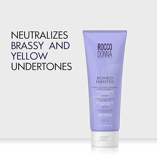 Purple Toning Shampoo for Blonde Silver Platinum Hair 8oz - Neutralizes Brassy Yellow Tones