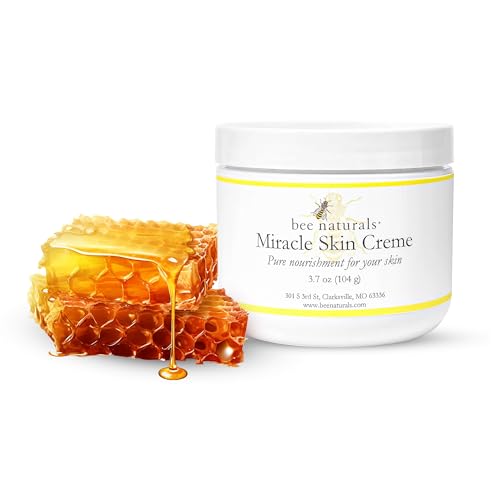 Bee Naturals Miracle Skin Creme - All-Natural Hydrating Cream for Full body - Pure Nourishment with Olive Oil, Beeswax & Coconut Oil - Loved globally for Versatility & Trusted by Generations (4 oz)
