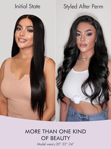 Silky Straight Human Hair Extensions 20 Inch - 12A Virgin Brazilian Bundles