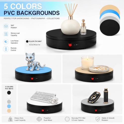 JAYEGT Motorized Rotating Display Stand 360° for Product Photography & Live Show