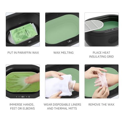 Paraffin Wax for Hand and Feet, 6 Packs Aloe Vera Paraffin Wax Refills for Paraffin Baths Moisturizing and Hydration