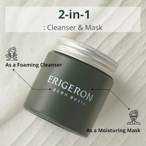 Heartleaf Greek Yogurt Facial Cleanser & Mask with Green Tea – Pore Clearing 3.38 fl oz