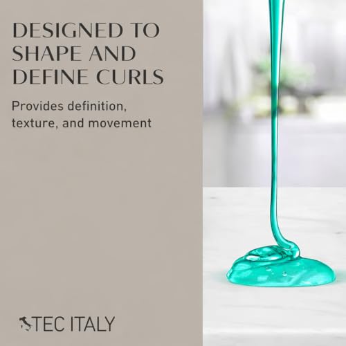 Tec Italy Scultore Fine Liquid Hair Gel for Curly Hair, Lightweight, Non-Sticky, Enhances Curl Definition & Shine, 33.8 fl oz (1 L)