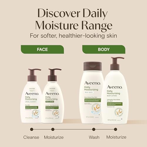 Aveeno Daily Moisturizing Face Lotion with Prebiotic Oat - 12 oz Pack of 2
