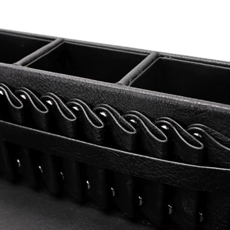 Barber Storage Box,Hairdressing Tool Holder, Multifunctional Detachable Large Storage Box, Shear Holder PU Leather Salon Scissors Holder, Hair Cutting Tools Storage Case for Barber Accessories(Large)
