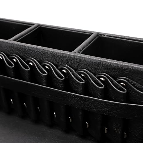 Large Barber Storage Box with Detachable Organizer & Shear Holder - PU Leather Salon Tool Case