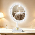 MOUIND 12-Inch Lighted LED Makeup Mirror with 3 Color Modes & Dimmable Brightness - Size 12"x12"