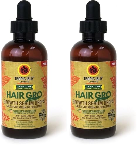 Hair Growth Serum Drops 4oz Pack of 2 - Nourishing, Moisturizing & Strengthening