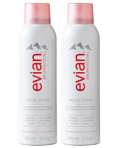 Hydrating Facial Spray Duo - Mineral Water Mist for Face & Skin Refreshing Set
