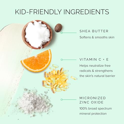 MDSolarSciences Mineral KidStick SPF 40 | Gentle Sunscreen Stick for Kids | Zinc Oxide,Vitamins C & E-| Easy Glide On,Broad-Spectrum,Fragrance-Free,Mess-Free Sun Protection-| 0.6 oz,(Pack of 2)