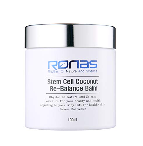 Anti-Aging Coconut & Shea Body Balm with Stem Cells - Hydrating Moisturizer for Face & Neck, Paraben-Free