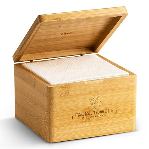 Disposable Facial Towels - 60 Count in Stylish Box for Skincare & Travel - Eco-Friendly, Ultra-Soft & Biodegradable
