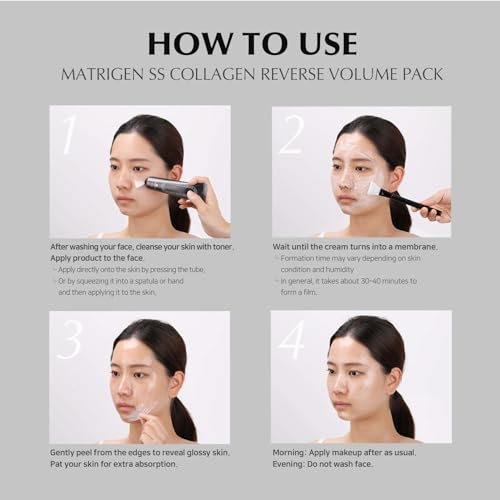 Matrigen Collagen Peel Off Face Mask 2.11 Fl Oz - Hydrolyzed Collagen 380 Dalton, Korean Skincare