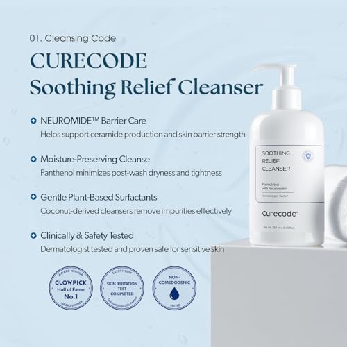 Gentle Foaming Facial Cleanser with Ceramide for Sensitive Skin - 250ml