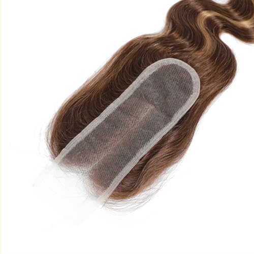 Isufer P4/27 Body Wave Lace Closure 16 Inch Honey Blonde Virgin Human Hair