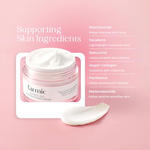 Superful Vegi Glow Cream (1.69 fl oz) ? Rich, Long-Lasting Hydration, Deep-Absorbing Facial Cream for Dry and Sensitive Skin