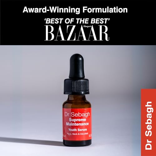 Dr Sebagh Supreme Maintenance Youth Serum (0.17 fl oz) - Award-Winning Anti Aging Resveratrol Serum for Face - Collagen-Boosting Hydrating - Advanced Resveratrol Skin Care Treatment