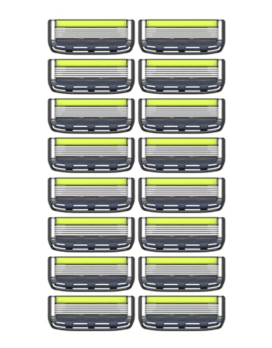 Dorco Pace 5 Pro Razor Cartridge Set - 16 No Handle Replacement Blades - Men’s Shaving System