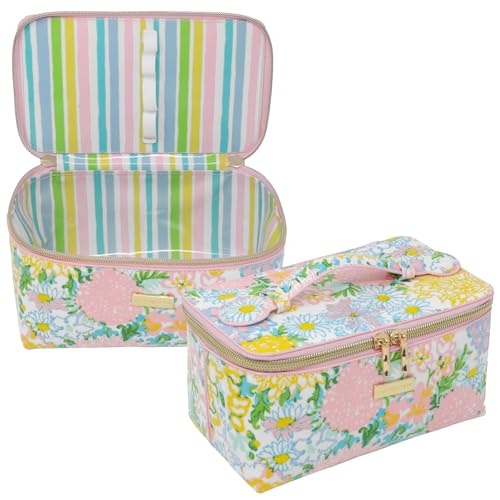 Lilly Garden Home Lilly Pulitzer Cosmetic Bag - Spacious Travel Makeup Organizer