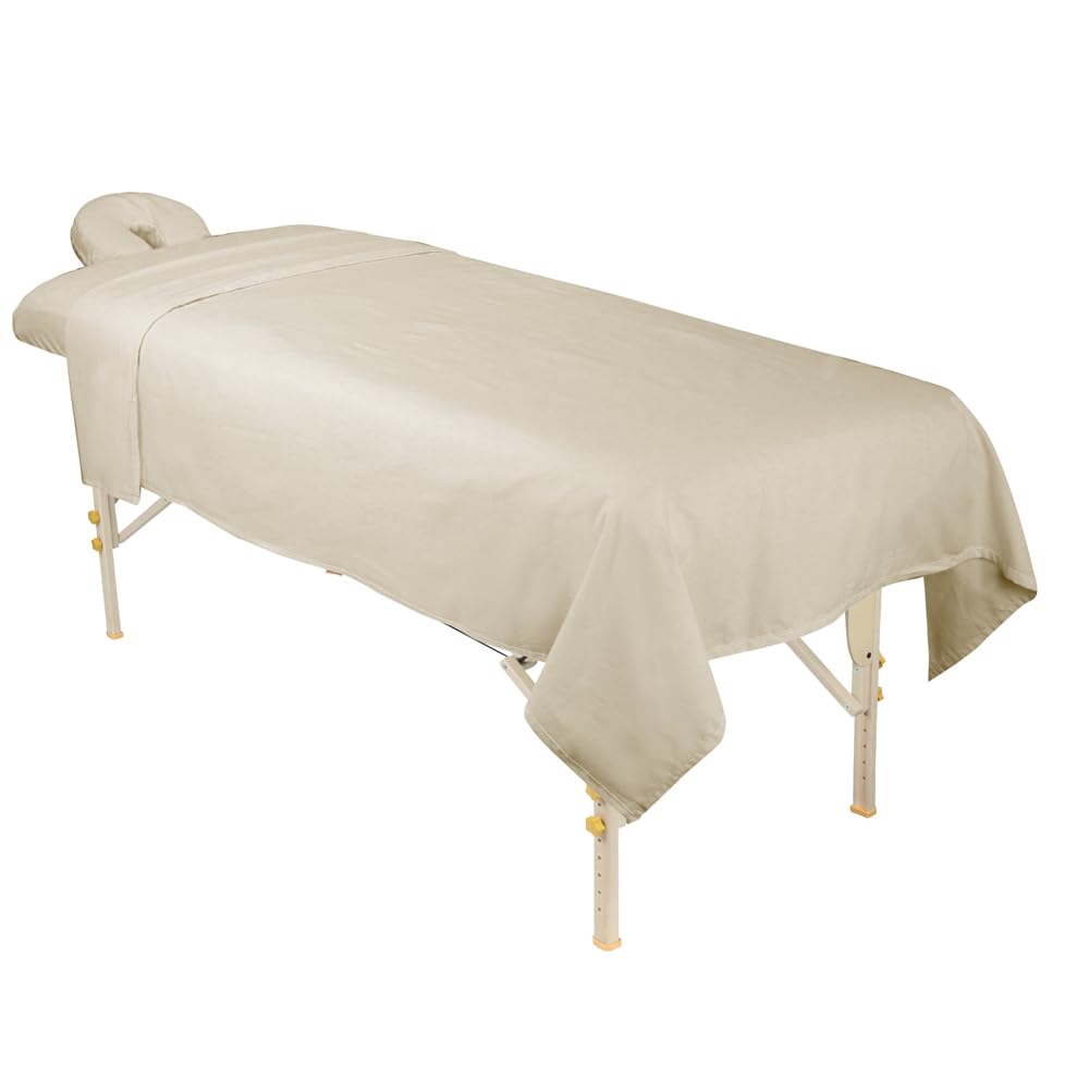 Premium Designer Flannel Massage Sheet Set - 3-Piece, Island Tranquility for Massage Tables
