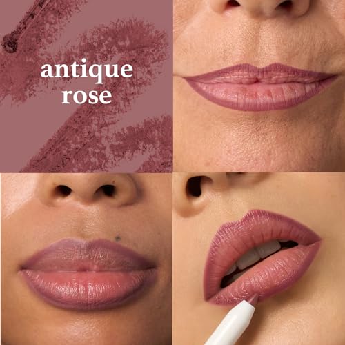 Julep The Perfect Pair 2pc Set: It's Balm Tinted Lip Balm That's Sweet and With a Trace Retractable Creamy Long-Lasting Lip Liner, Antique Rose