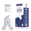Extra Extra Large Cotton Moisturizing Gloves for Dry Hands - 10 Pairs, Size Regular - Eczema & Skin Treatment