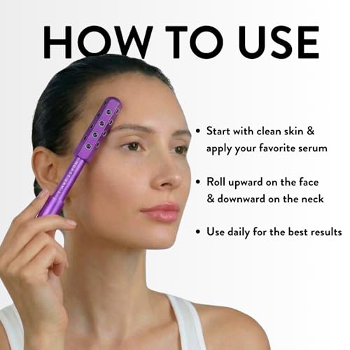 Nurse Jamie Uplift Facial Massaging Beauty Roller - Facial Massager with 24 Stones for Sculpting, Firming & Reducing Puffiness