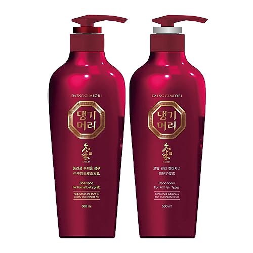 Hair Care Shampoo & Conditioner Set for Normal to Dry Scalp - Nourishing & Dandruff Control, 16.9 Fl Oz