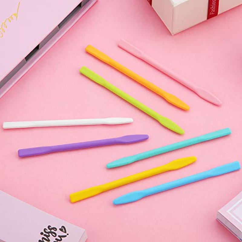 8 Pieces Silicone Stir Stick Facial Mask Stirring Rods Mud Mask Applicator Cosmetic Mask Tools for Facial Mask Mixing and Application, DIY Crafts